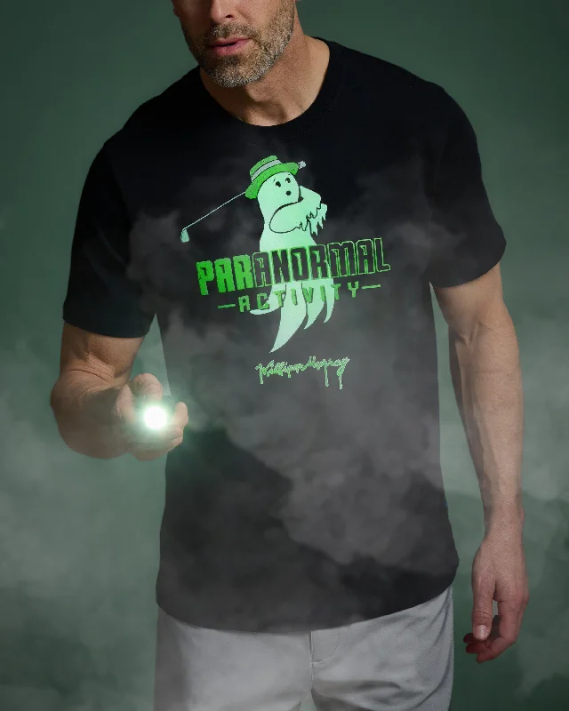 Men's long - sleeve henley t - shirts with button - down placketsGlow In The Dark Par-anormal T-Shirt