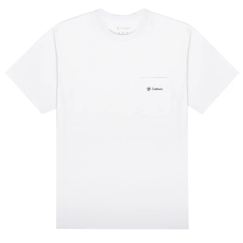 Men's mock - neck t - shirts with a modern and sleek styleGoldwin Pocket T-Shirt White