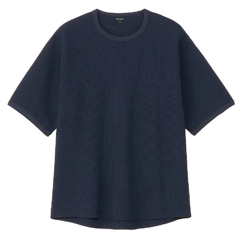 Men's slim - fit graphic t - shirts with vintage rock band printsGoldwin WF Light T-Shirt Ink navy