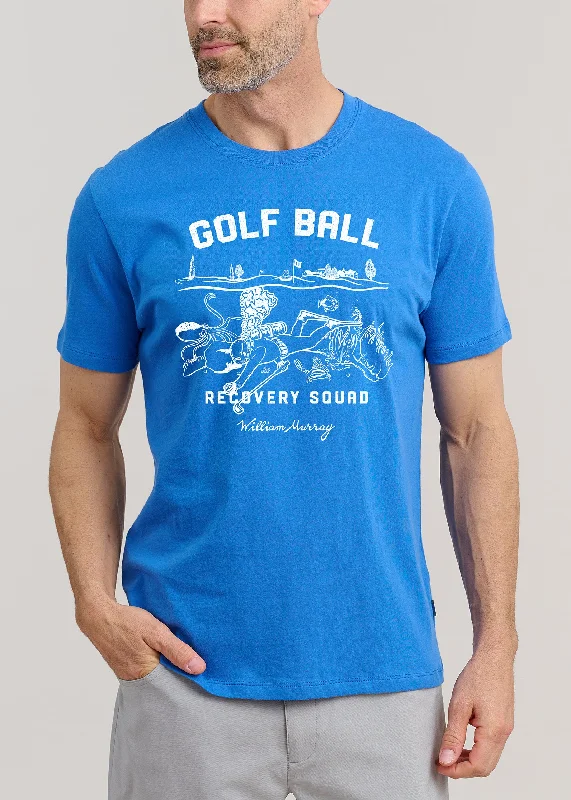 Men's button - front t - shirts with a unique artistic printGolf Ball Recovery Squad T-Shirt