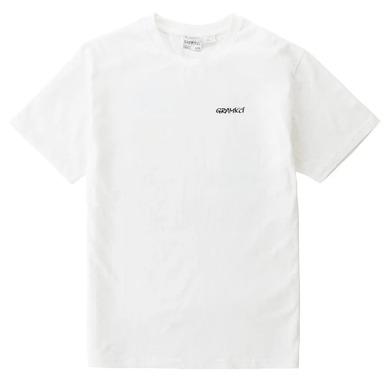 Men's distressed denim - look t - shirts with a rugged appealGramicci Shorts Tee White Men's distressed denim - look t - shirts with a rugged appealGramicci Shorts Tee White