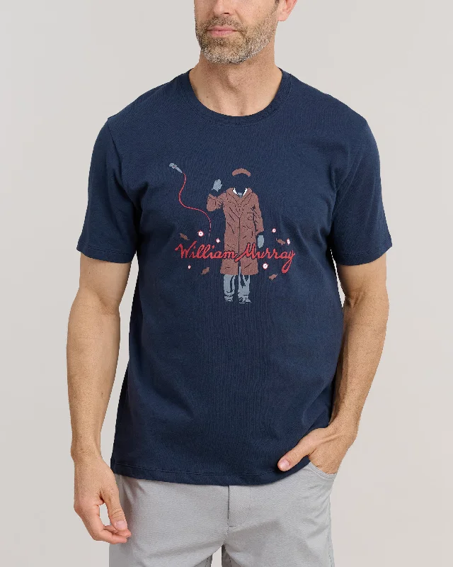Men's distressed denim - look t - shirts with a rugged appealGroundhog ZFG T-Shirt