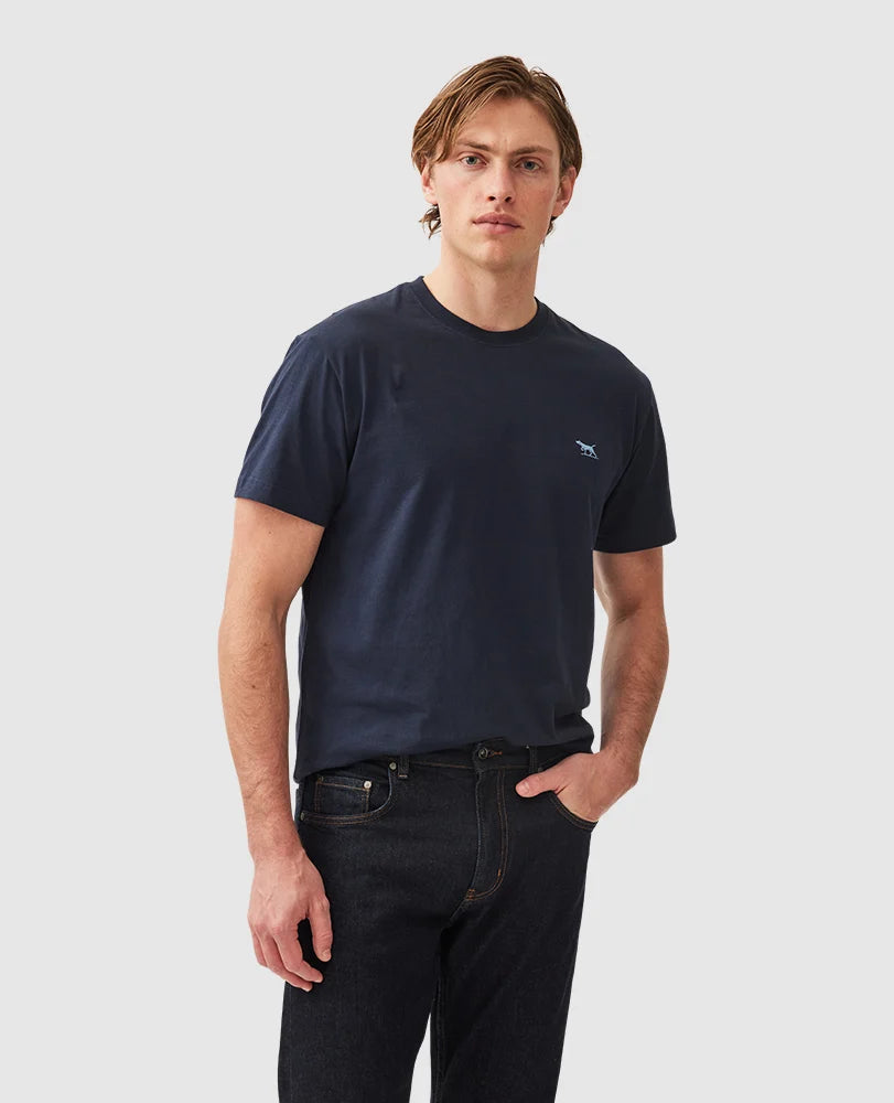Men's v - neck muscle t - shirts for a body - building aestheticRodd & Gunn - The Gunn T-Shirt - Midnight
