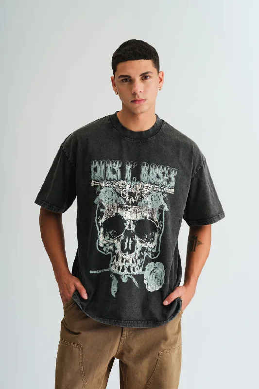Men's lightweight performance t - shirts for running marathonsGuns N Roses US Tour 1991 Oversized T-shirt