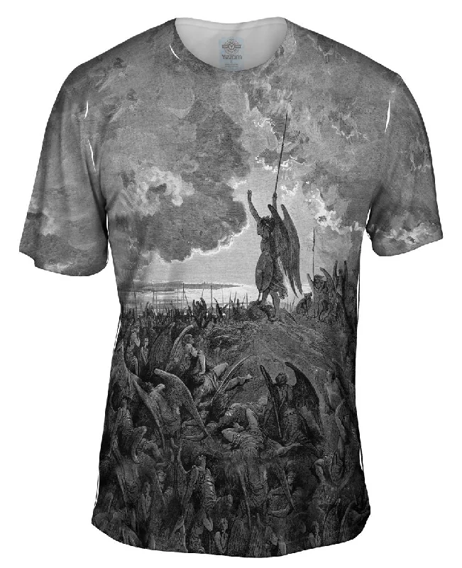 Men's printed Hawaiian t - shirts for tropical vacationsGustave Dore - "Paradise Lost 3" (1857)