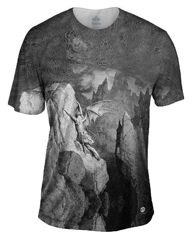 Men's moisture - wicking athletic t - shirts for intense workoutsGustave Dore - "Satan_#_s Flight Through Chaos" (1868)