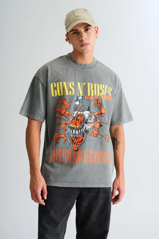 Men's ribbed t - shirts with a textured finish for added styleHard Rock Oversized T-shirt