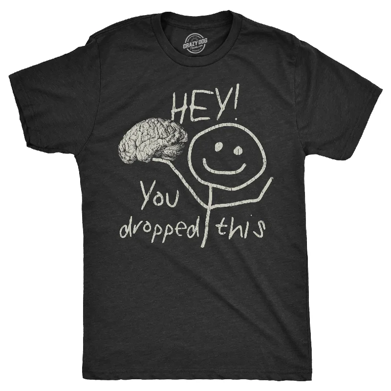 Men's button - front t - shirts with a unique artistic printHey You Dropped This Men's T Shirt