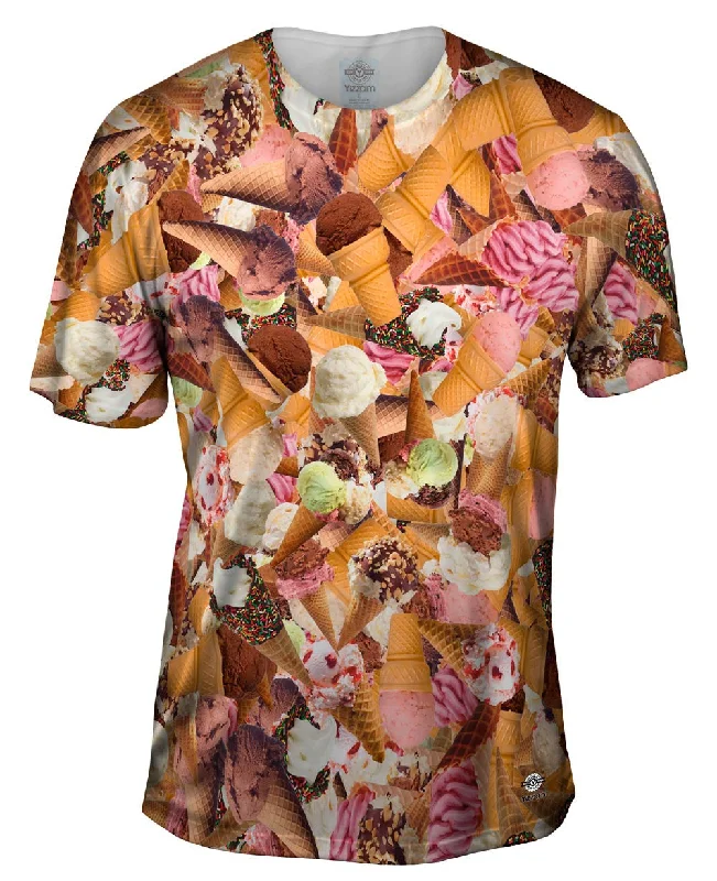 Men's organic cotton crew - neck t - shirts for everyday comfortIce Cream Cone Boogy Jumbo
