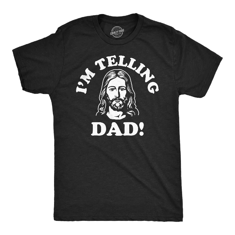 Men's v - neck muscle t - shirts for a body - building aestheticIm Telling Dad Men's T Shirt