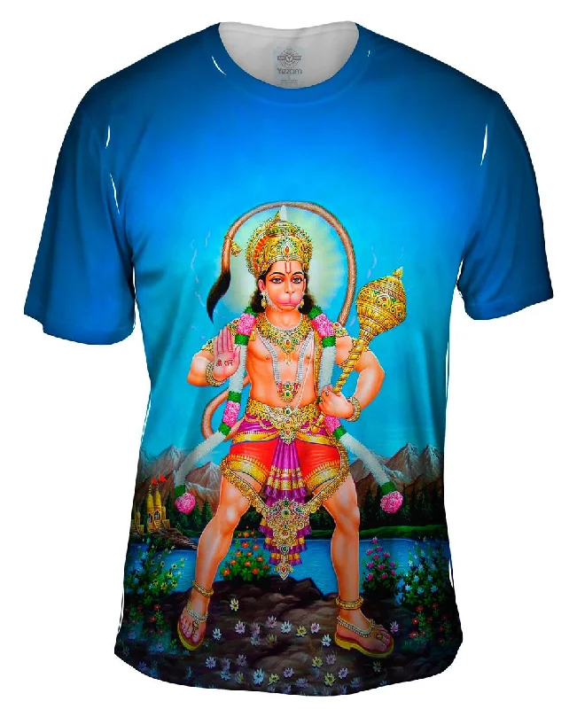 Men's polo t - shirts with a contrast collar for a preppy lookIndia - "Hanuman the Great"
