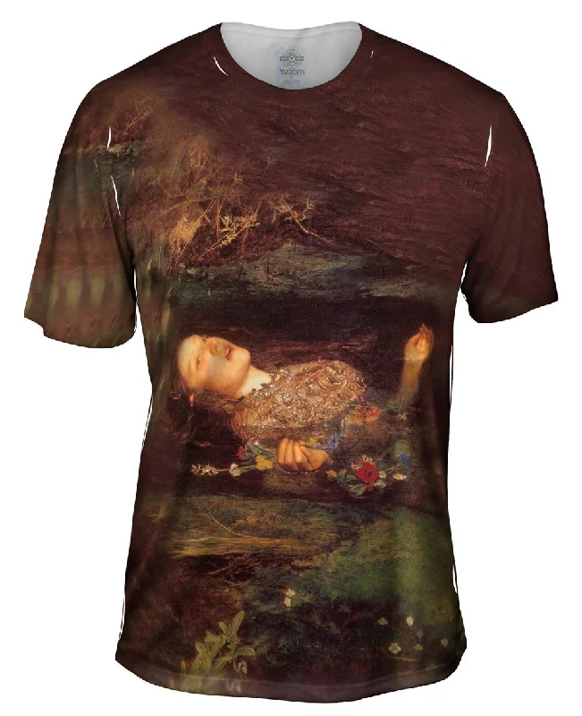 Men's ribbed t - shirts with a textured finish for added styleJ John Everett Millais - "Ophelia"