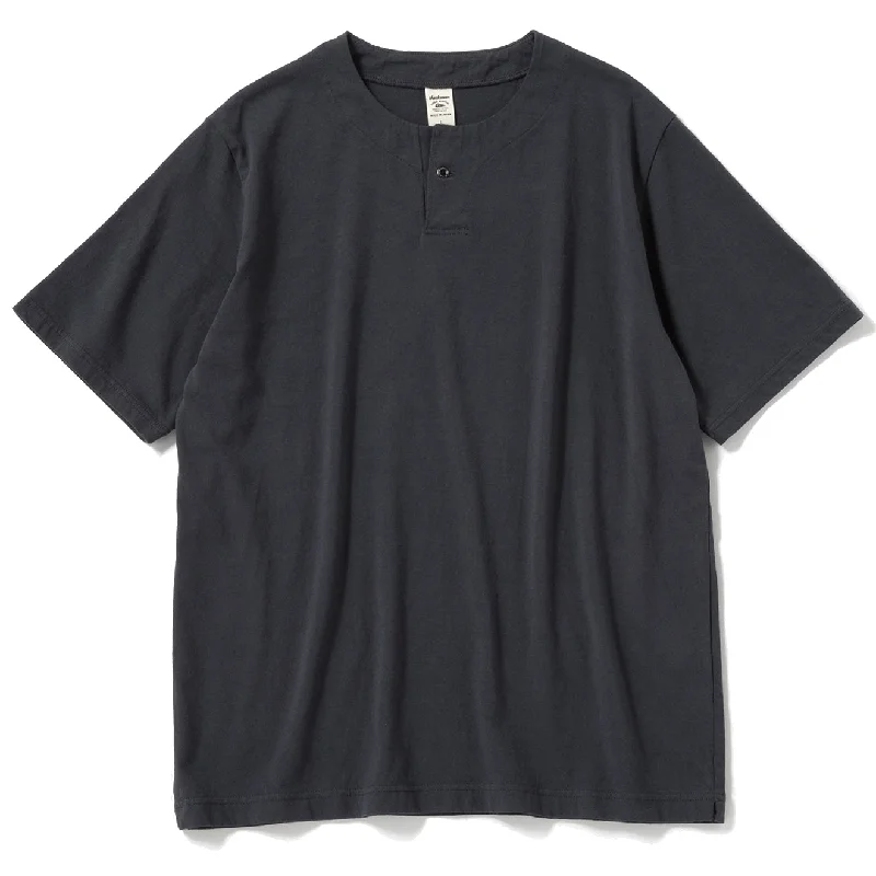 Men's plus - size pocket t - shirts with a classic lookJackman Henleyneck S/S T-Shirt Dark Blue Gray