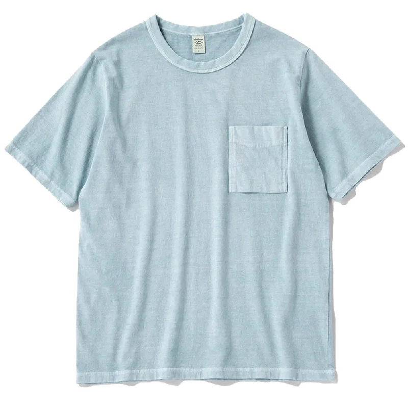 Men's eco - friendly recycled t - shirts for sustainable fashion choicesJackman Pocket S/S T-Shirt Fade Saxe