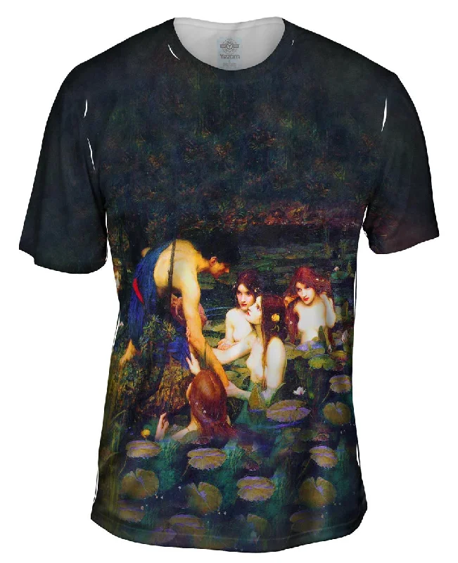 Men's thermal t - shirts with a high - neck design for cold weatherJohn William Waterhouse - "Hylas And The Nymphs" (1896)