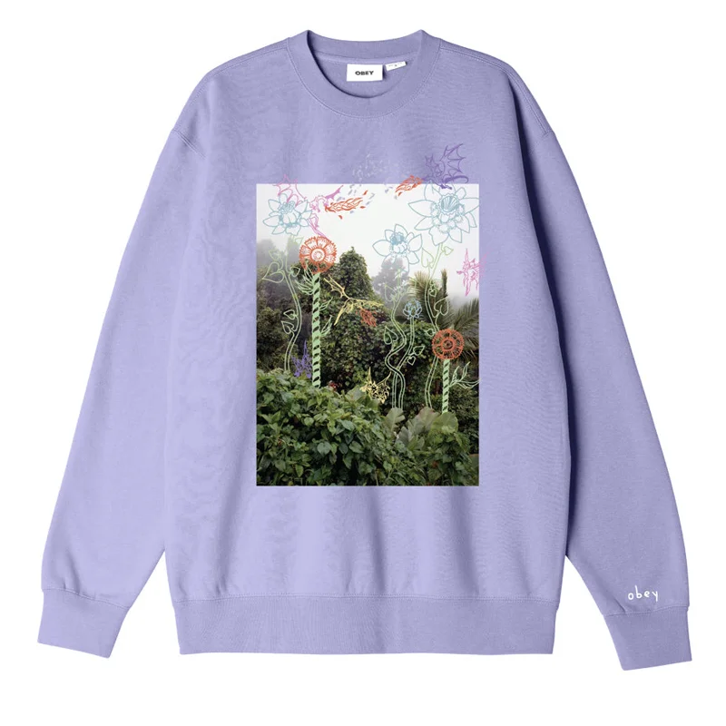 Men's thermal t - shirts with a high - neck design for cold weatherJungle Doodles Heavyweight Crewneck