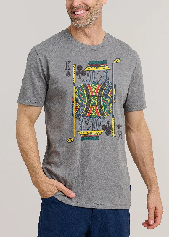 Men's eco - friendly recycled t - shirts for sustainable fashion choicesKing of Clubs T-Shirt