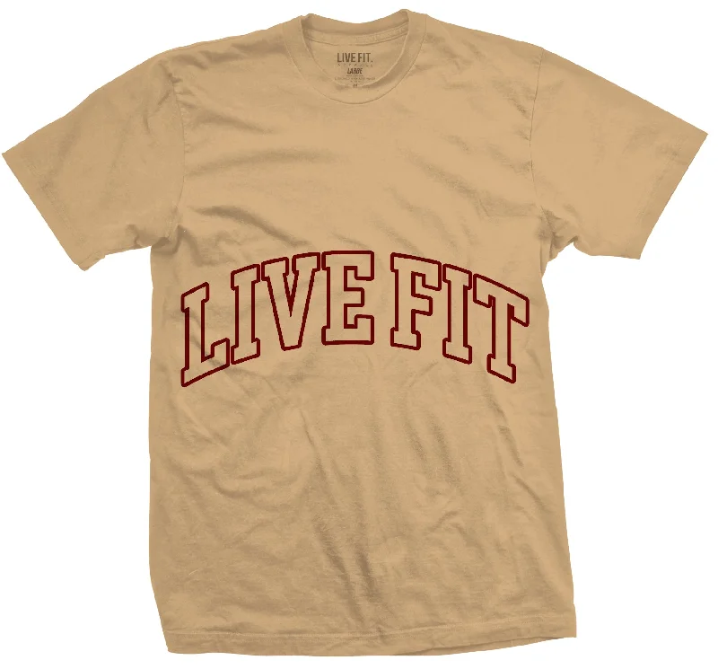 Men's polo t - shirts with a contrast collar for a preppy lookLetterman Heavy Tee -  Khaki