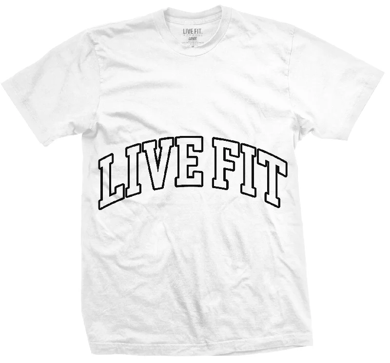 Men's tie - dye t - shirts with a bohemian styleLetterman Heavy Tee -  White