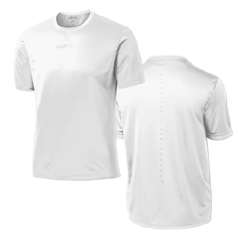 Men's distressed denim - look t - shirts with a rugged appealLifestyle x Performance UV Tee - White