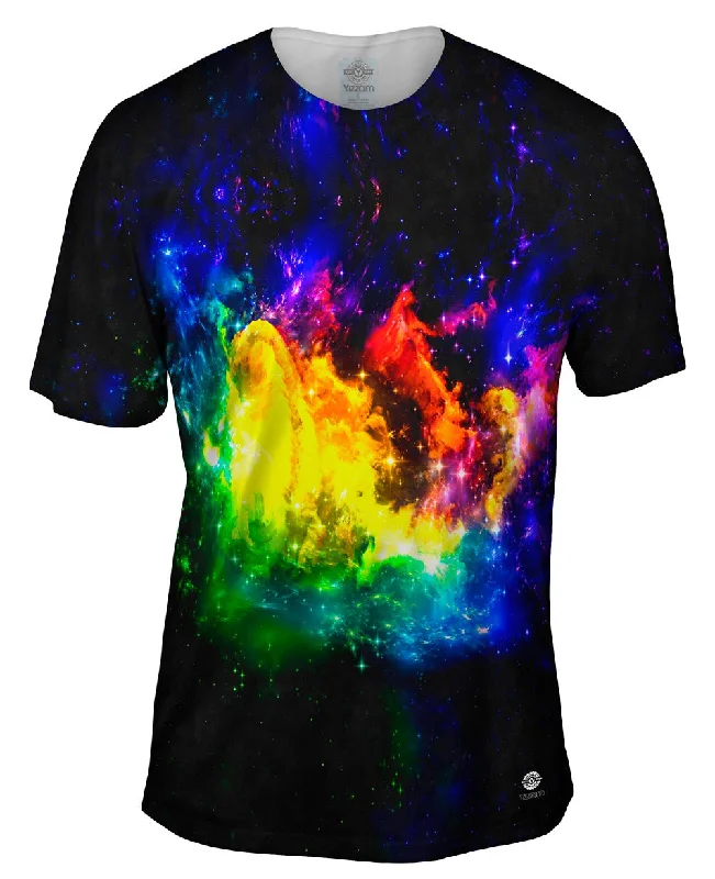 Men's slim - fit graphic t - shirts with vintage rock band printsLight Matter