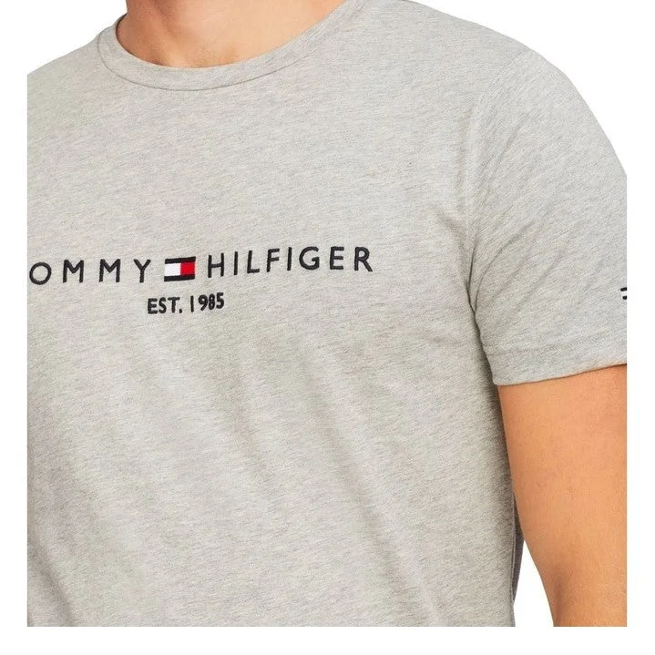 Men's v - neck muscle t - shirts for a body - building aestheticTommy Hilfiger - Logo Tee - White | Black | Grey