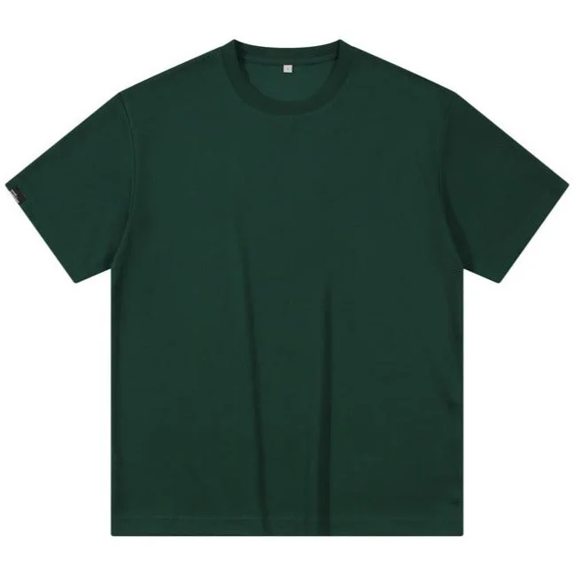 Men's organic cotton crew - neck t - shirts for everyday comfortMen's casual twill short-sleeved solid color cotton t-shirt