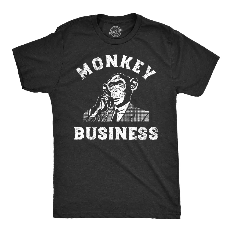 Men's ribbed t - shirts with a textured finish for added styleMonkey Business Men's T Shirt