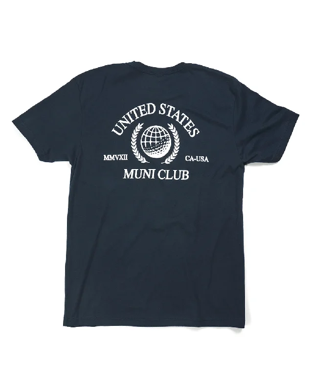 Men's organic cotton crew - neck t - shirts for everyday comfortMuni Club T-Shirt