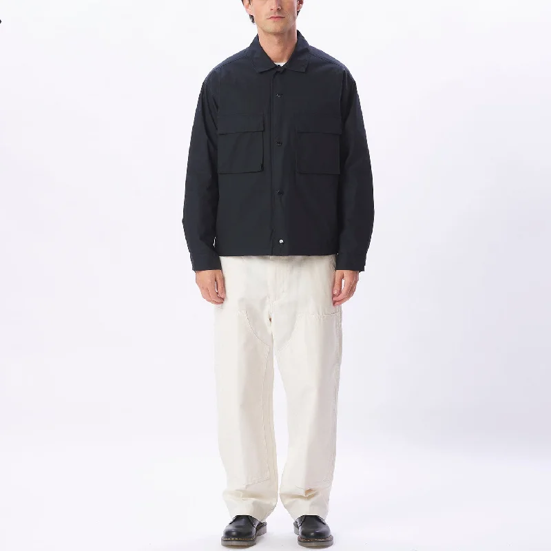 Men's ribbed t - shirts with a textured finish for added styleNational Shirt Jacket