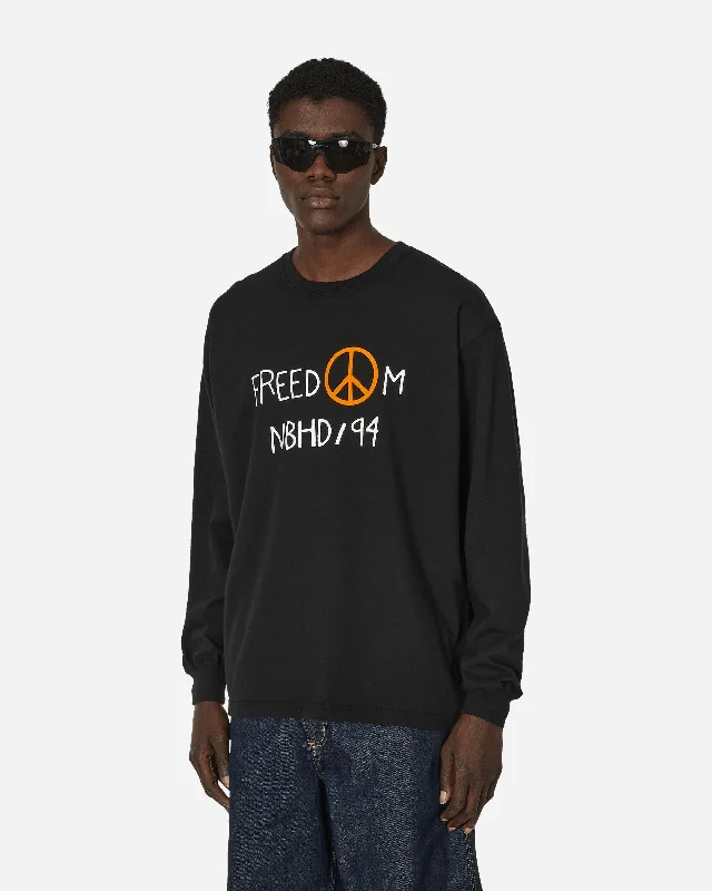 Men's thermal t - shirts with a high - neck design for cold weatherLS-8 Longsleeve T-Shirt Black