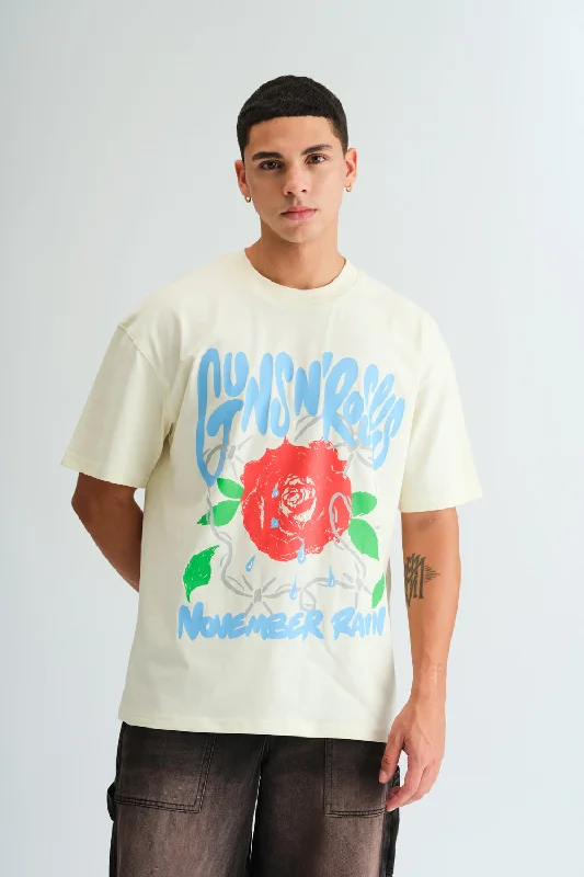 Men's tie - dye t - shirts with a bohemian styleNovember Rain Oversized T-shirt