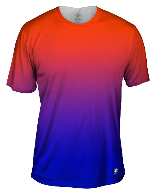 Men's thermal t - shirts with a high - neck design for cold weatherOrange Blue