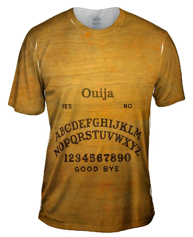 Men's eco - friendly recycled t - shirts for sustainable fashion choicesOuija Board