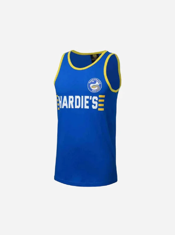 Men's mock - neck t - shirts with a modern and sleek styleParramatta Eels 2024 Retro Singlet
