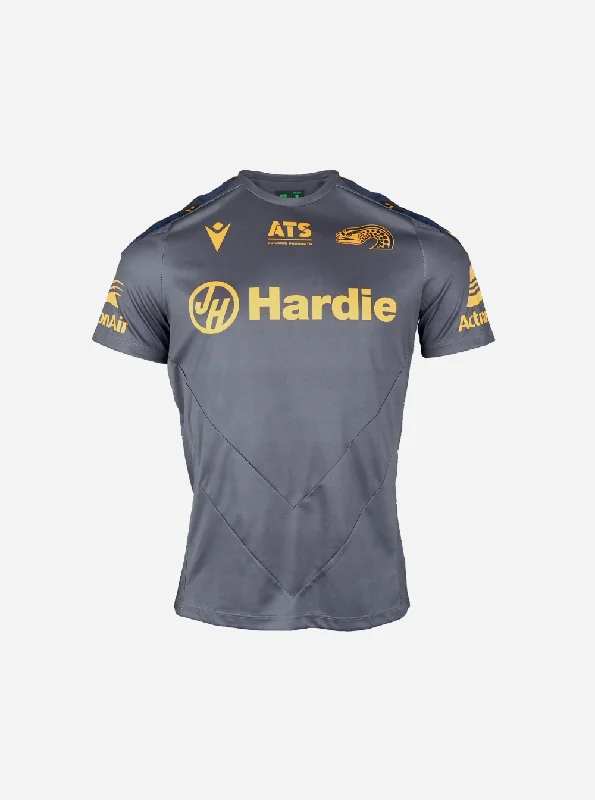 Men's long - sleeve henley t - shirts with button - down placketsParramatta Eels 2025 Training T-Shirt - Grey