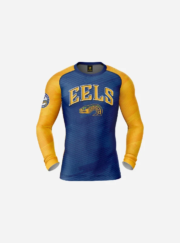 Men's lightweight performance t - shirts for running marathonsParramatta Eels "Barrel" Rash Vest