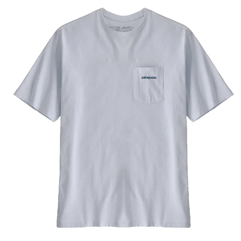 Men's antimicrobial t - shirts for odor - free freshness during travelPatagonia Boardshort Logo Pocket Responsibili-Tee White