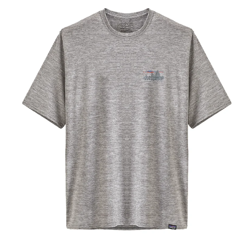 Men's tie - dye t - shirts with a bohemian stylePatagonia Capilene Cool Daily Graphic Shirt 73 Skyline / Feather Grey