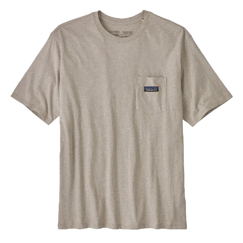 Men's mock - neck t - shirts with a modern and sleek stylePatagonia Daily Pocket Tee Tailored Grey