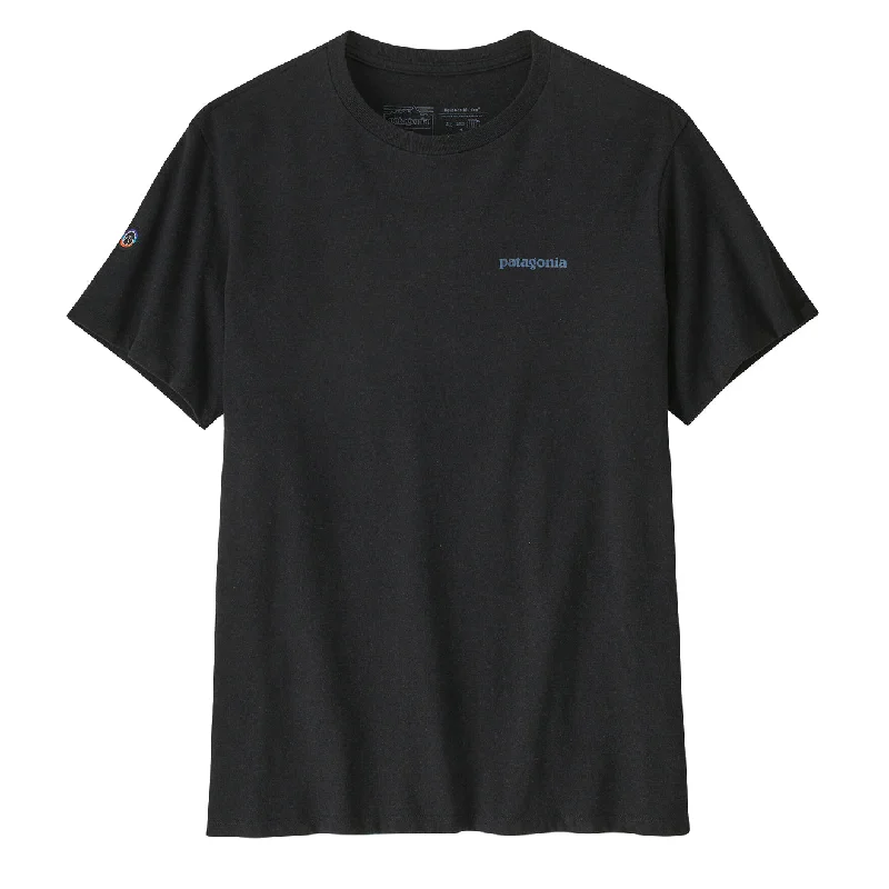 Men's organic cotton crew - neck t - shirts for everyday comfortPatagonia Fitz Roy Icon Responsibili-Tee Ink Black
