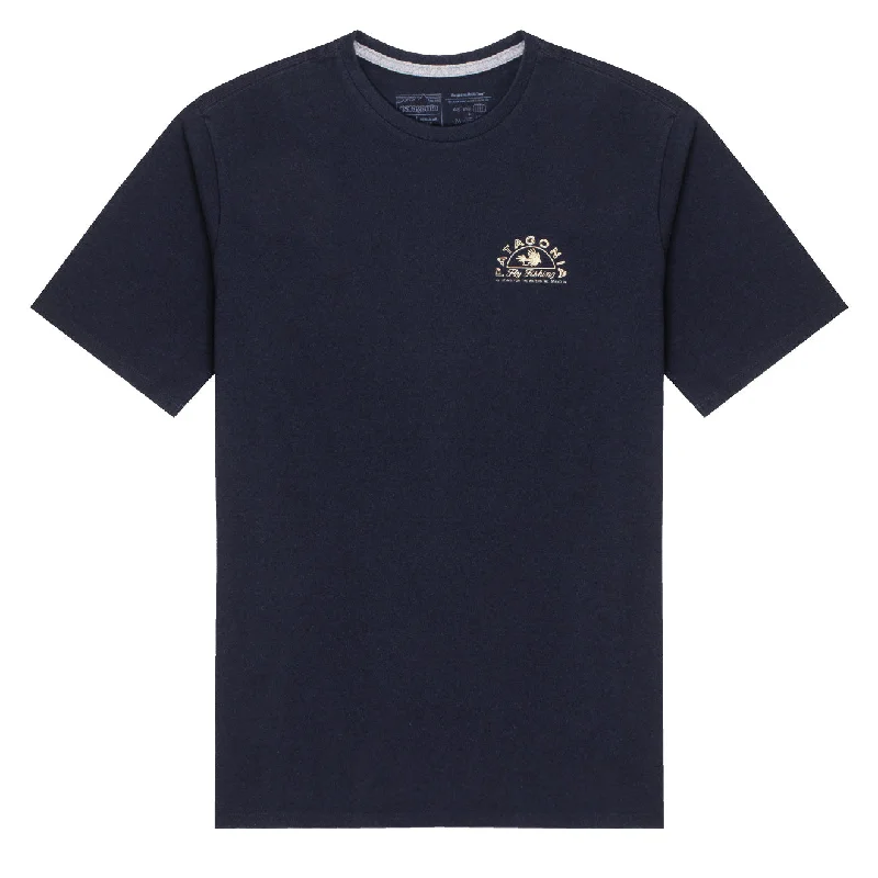 Men's UV - protection t - shirts for outdoor activities in the sunPatagonia Hatch Hour Responsibili-Tee New Navy