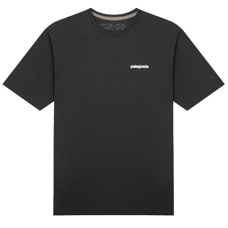 Men's v - neck muscle t - shirts for a body - building aestheticPatagonia Home Water Trout Organic T-Shirt Ink Black