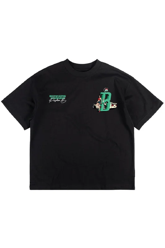 Men's thermal t - shirts with a high - neck design for cold weatherPlay Check Supima Oversized T-shirt