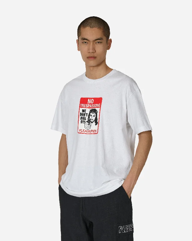 Men's polo t - shirts with a contrast collar for a preppy lookTrespass T-Shirt White