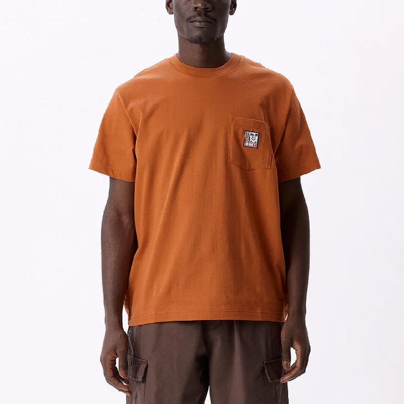 Men's ribbed t - shirts with a textured finish for added stylePoint Organic S/S Pocket Tee