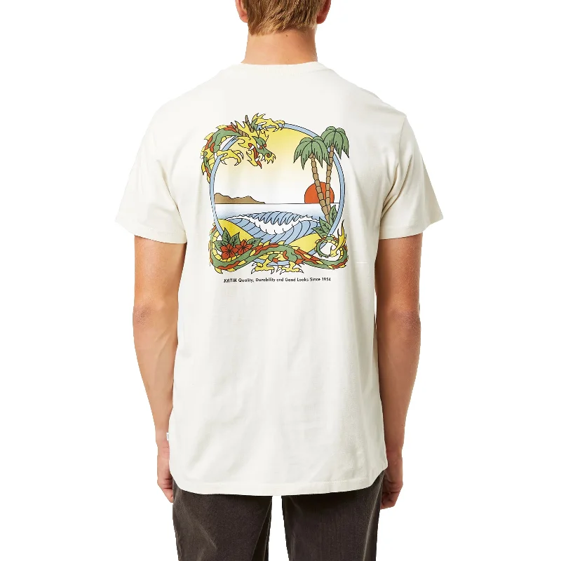 Men's tie - dye t - shirts with a bohemian stylePuff S/S Tee