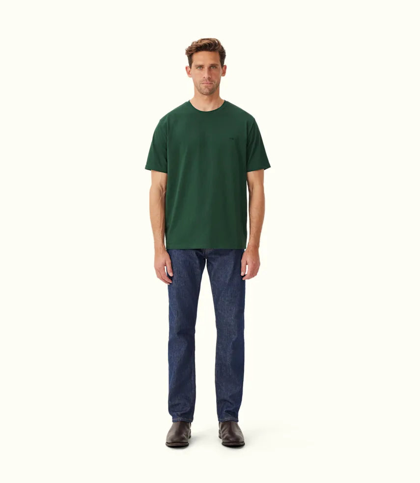 Men's eco - friendly recycled t - shirts for sustainable fashion choicesR.M.Williams - Parson T-Shirt - Bottle Green
