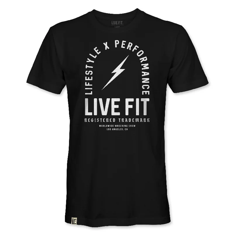 Men's thermal t - shirts with a high - neck design for cold weatherRegister Trademark Tee - Black / White