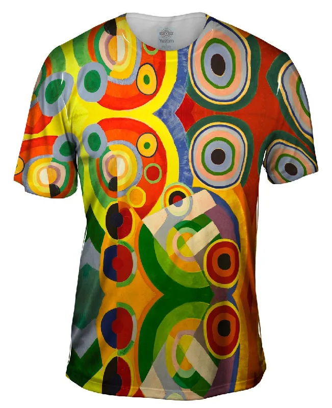 Men's ribbed t - shirts with a textured finish for added styleRobert Delaunay - "Rhythm" (1912)